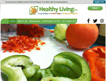 Tablet Screenshot of healthylivinginc.org